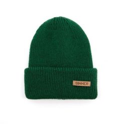 Czapka SINNER Maka Beanie, zielona. Zielone czapki i kapelusze męskie SINNER, bez wzorów, eleganckie. Za 230.00 zł.