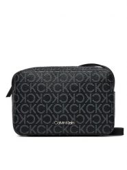 Calvin Klein Torebka Ck Must Camera Bag Mono K60K610294 Czarny. Czarne listonoszki damskie Calvin Klein, bez wzorów, ze skóry, bez dodatków. Za 219.99 zł.