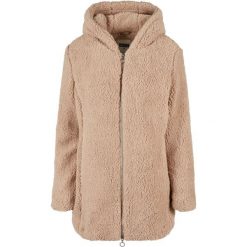 Kurtka polarowa z kapturem damska Urban Classics Sherpa. Brązowe kurtki damskie Urban Classics, m, bez wzorów, z materiału, z kapturem. Za 286.10 zł.