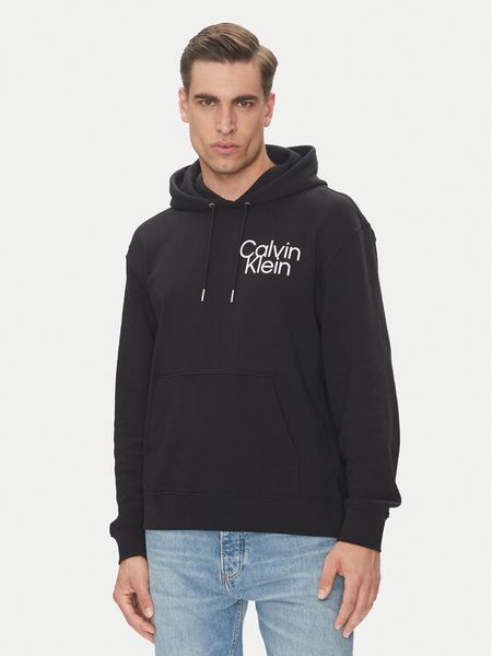 Calvin Klein Bluza LV04RC288G Czarny Regular Fit. Czarne bluzy męskie Calvin Klein, m, bez wzorów, z bawełny, bez kaptura. Za 319.99 zł.