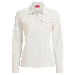 Damska Koszulka Z Długim Rękawem NosiLife Pro III Nosilife. Białe t-shirty damskie Craghoppers, bez wzorów, bez kołnierzyka. Za 378.99 zł.