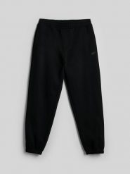 4F Spodnie dresowe joggery męskie - czarne M. Czarne spodnie sportowe męskie 4f, l, bez wzorów, z dresówki. Za 149.99 zł.