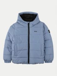 BOSS Kurtka zimowa J51237 S Niebieski Regular Fit. Niebieskie buty zimowe chłopięce Boss, na zimę, bez wzorów, z syntetyku, bez kaptura. Za 589.99 zł.