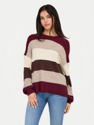 ONLY Sweter Atia 15220044 Fioletowy Regular Fit. Fioletowe swetry damskie Only, m, bez wzorów, z syntetyku, bez kołnierzyka, bez ramiączek, bez kaptura. Za 129.99 zł.