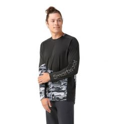 Bluza rowerowa męska Smartwool Mountain Bike LS Jersey. Zielone bluzy męskie Smartwool, m, bez wzorów, z jersey, bez kaptura, rowerowe. Za 134.99 zł.