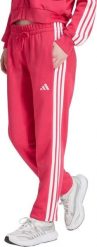 Adidas Spodnie damskie Essentials 3-Stripes French Terry Cuffed różowe KF8339 XS. Czerwone spodnie sportowe damskie Adidas, xs, bez wzorów. Za 236.51 zł.
