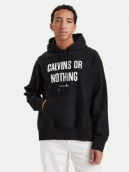 Calvin Klein Jeans Bluza Calvins Or Nothing LV04RH245G Czarny Regular Fit. Czarne bluzy męskie Calvin Klein Jeans, m, bez wzorów, z bawełny, bez kaptura. Za 489.99 zł.