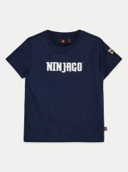 LEGO T-Shirt Ninjago 12011276 Granatowy Regular Fit. Niebieskie t-shirty dla chłopców LEGO, bez wzorów, z bawełny, bez ramiączek. Za 99.99 zł.