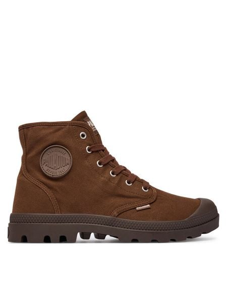 Palladium Trapery 02352-291-M Brązowy. Brązowe śniegowce i trapery męskie Palladium, bez zapięcia. Za 399.99 zł.