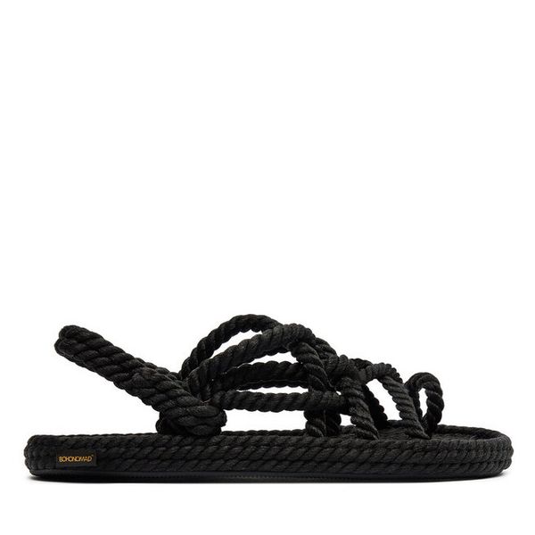 Espadryle Bohonomad. Czarne klapki damskie Bohonomad, bez wzorów, bez obcasa, bez zapięcia. Za 219.99 zł.