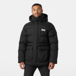 Parka Helly Hansen Vardo. Czarne parki męskie Helly Hansen, m, bez wzorów, z materiału, eleganckie, bez kaptura. Za 1,562.00 zł.