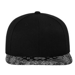Paisley Snapback Cap. Czarne czapki i kapelusze damskie FLEXFIT, bez wzorów. Za 84.99 zł.