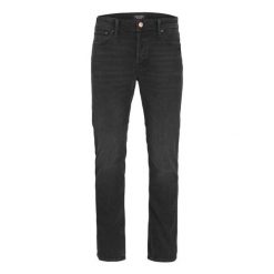 Jeansy Jack & Jones Mike 425 Tapered Fit czarny denim. Czarne jeansy męskie Jack&Jones, sportowe. Za 253.76 zł.