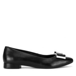 Baleriny Lasocki. Czarne baleriny damskie Lasocki, bez wzorów, bez obcasa. Za 169.99 zł.
