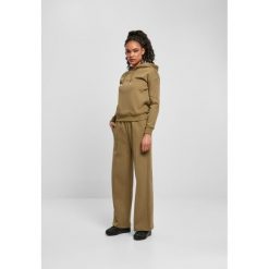 Spodnie damskie Urban Classics straight pin tuck. Zielone spodnie sportowe damskie Urban Classics, bez wzorów. Za 214.00 zł.