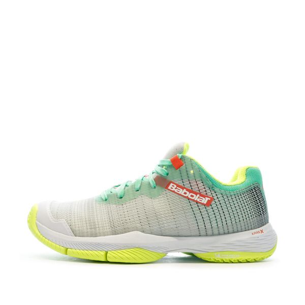 Babolat Jet Ritma Gris Blanco Mujer 31s21753 3023. Szare obuwie sportowe damskie BABOLAT, bez wzorów. W wyprzedaży za 408.35 zł.