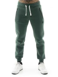 Bluza wygodny z bawełna z zamek błyskawiczny na co dzień. Zielone bluzy męskie LEONE 1947 APPAREL, xl, bez wzorów, z bawełny, bez kaptura, na fitness i siłownię. Za 303.12 zł.