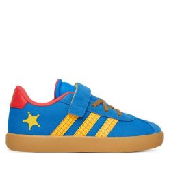 Sneakersy adidas. Niebieskie trampki i tenisówki chłopięce Adidas, bez wzorów, bez zapięcia. Za 219.99 zł.