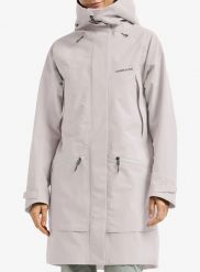 Parka przeciwdeszczowa damska Didriksons Ilma Parka 8. Szare parki damskie Didriksons, l, bez wzorów, z materiału, klasyczne, bez kaptura. Za 951.49 zł.