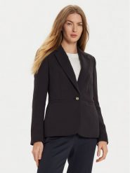 Tommy Hilfiger Marynarka WW0WW44096 Czarny Slim Fit. Czarne żakiety damskie Tommy Hilfiger, bez wzorów, z syntetyku. Za 709.99 zł.