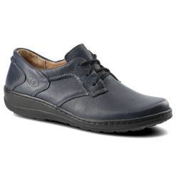 Półbuty damskie Helios, skóra naturalna sznurowane i na płaskiej podeszwie, granatowe, 715-2. Niebieskie półbuty damskie Helios, bez wzorów, ze skóry, klasyczne, bez obcasa, na płaskiej podeszwie, bez zapięcia. Za 205.00 zł.