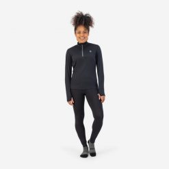 Bluza damska do biegania Rogelli Carina 2.0. Czarne bluzy damskie Rogelli, s, bez wzorów, bez kaptura. Za 183.00 zł.