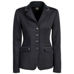 Damska kurtka konkursowa Harry's Horse Pirouette. Niebieskie kurtki damskie HARRYS HORSE, s, bez wzorów, z materiału, bez kaptura. Za 374.50 zł.