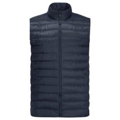 Bezrękawnik trekkingowy męski Jack Wolfskin Pilvi Down. Niebieskie kurtki męskie Jack Wolfskin, m, bez wzorów, casualowe, bez kaptura. Za 459.99 zł.