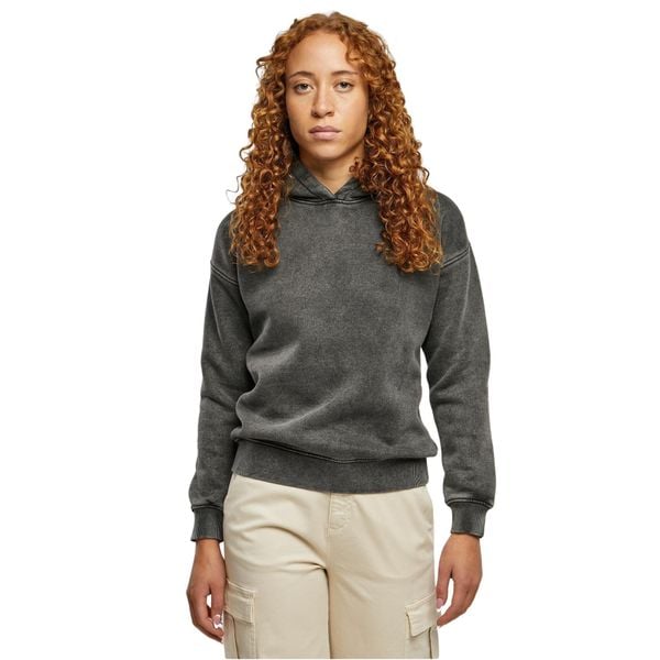 Bluza damska Urban Classics Stone Washed. Czarne bluzy damskie Urban Classics, xs, bez wzorów, z bawełny, z kapturem. Za 206.95 zł.