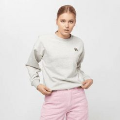 Damska bluza Fila Women Suzanna Crew Sweat 687456-B13. Szare bluzy damskie Fila, xs, bez wzorów, z bawełny, bez kaptura. Za 89.00 zł.