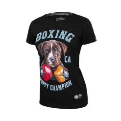 Koszulka damska Pitbull Lil'Champ. Brązowe t-shirty damskie PITBULL, m, bez wzorów, casualowe, bez kołnierzyka. Za 99.00 zł.