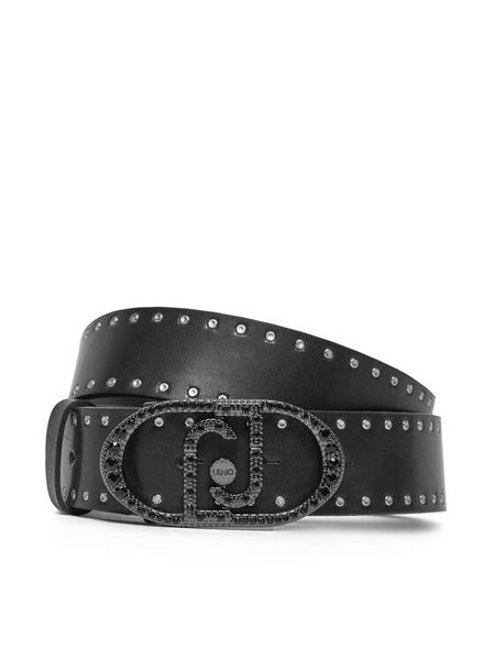 Liu Jo Pasek Damski AA5228 P0064 Czarny. Czarne paski damskie Liu Jo, bez wzorów, ze skóry. Za 319.99 zł.