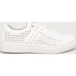 XTI - Buty. Białe obuwie sportowe damskie Xti, bez wzorów, z materiału, Adidas Advantage. W wyprzedaży za 119.90 zł.