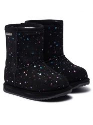 EMU Australia Śniegowce Sparkle Brumby K13100 Czarny. Czarne buty zimowe dziewczęce Emu Australia, ze skóry, bez zapięcia. Za 479.99 zł.