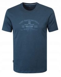 T-Shirt (Koszulka) Męska - Pako Jeans - Ciemnoniebieska z Nadrukiem. Niebieskie t-shirty męskie Pako Jeans, l, bez wzorów, z bawełny, casualowe, bez kołnierzyka. Za 69.00 zł.