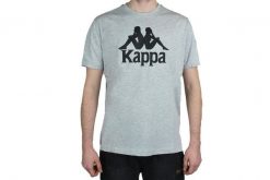 Koszulka sportowa męska Kappa Caspar. Szare koszulki sportowe męskie Kappa, l, bez wzorów, z bawełny, bez kołnierzyka, bez ramiączek. Za 34.99 zł.