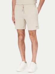 HUGO Szorty sportowe Austin 50532023 Beżowy jasny Regular Fit. Brązowe krótkie spodenki sportowe męskie Hugo, m, bez wzorów, z syntetyku. Za 229.99 zł.