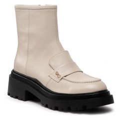 Botki Simple. Botki damskie Simple, bez obcasa, na słupku, bez zapięcia. Za 479.99 zł.