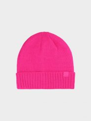 4F Czapka zimowa dziecięca - różowa Uniwersalny. Czerwone buty zimowe dziewczęce 4f, bez wzorów, z syntetyku, bez zapięcia. Za 39.99 zł.
