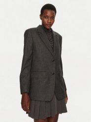 Hugo Marynarka Areota 50525200 Szary Regular Fit. Szare żakiety damskie Hugo, bez wzorów, z wiskozy. Za 1,199.00 zł.