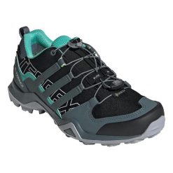 Buty sportowe Adidas Terrex Swift R2 Gore-Tex czarne damskie. Czarne obuwie sportowe damskie Adidas, trekkingowe, gore-tex. Za 638.30 zł.