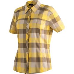 Bluzka damska Maier Sports Kendra. Żółte bluzki damskie Maier Sports, s, bez wzorów, z materiału, eleganckie, bez kołnierzyka, bez ramiączek. Za 306.50 zł.