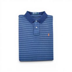 Second life - Koszulka Ralph Lauren męska z krótkim rękawem - Stan bardzo dobry. Niebieskie koszulki polo męskie Ralph Lauren, l, bez wzorów, bez kołnierzyka, bez ramiączek, na golfa. Za 127.76 zł.
