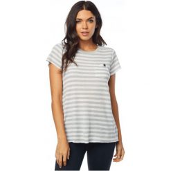 FOX T-Shirt Damski Striped Out Crew Xs Kremowy. Białe t-shirty damskie marki FOX. Za 134.00 zł.