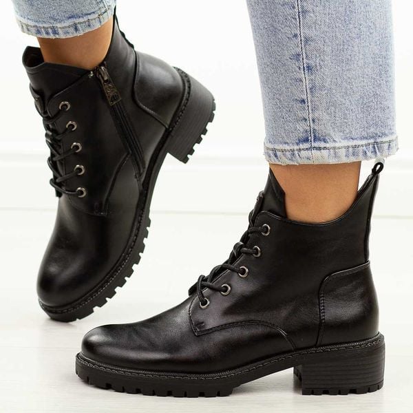 Czarne trapery damskie Vinceza 58609. Czarne śniegowce i trapery damskie VINCEZA, z polaru. Za 229.00 zł.