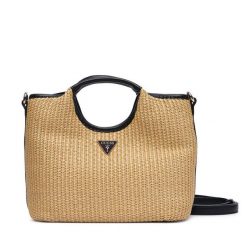 Torebka Guess. Brązowe torebki do ręki damskie Guess, z aplikacjami, bez dodatków. Za 584.99 zł.