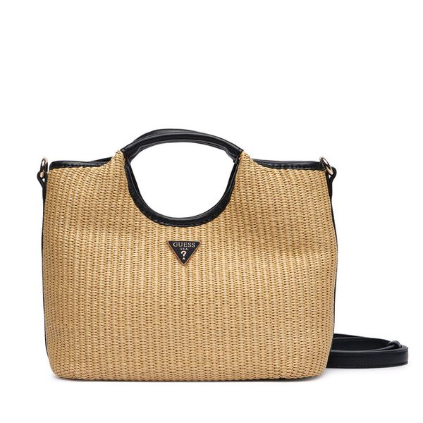 Torebka Guess. Brązowe torebki do ręki damskie Guess, z aplikacjami, bez dodatków. Za 426.99 zł.