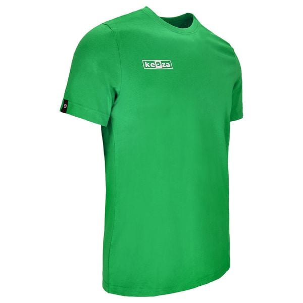 Koszulka bawełniana KEEZA Basic. Niebieskie koszulki sportowe męskie KEEZA, m, bez wzorów, z bawełny, bez kołnierzyka, bez ramiączek, do piłki nożnej. Za 32.00 zł.