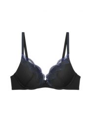 Triumph Biustonosz na fiszbinach - Comfort Glam Kobiety Sztuczne włókno czarny, 75B. Czarne biustonosze Triumph, bez wzorów, z koronki. Za 139.95 zł.