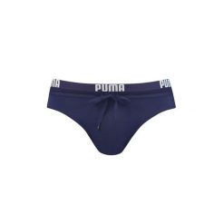 Męskie Swimsuit Puma Swim Men Logo Swim Brief 1p. Niebieskie kąpielówki męskie Puma, m, bez wzorów, z poliamidu, do pływania. Za 101.99 zł.